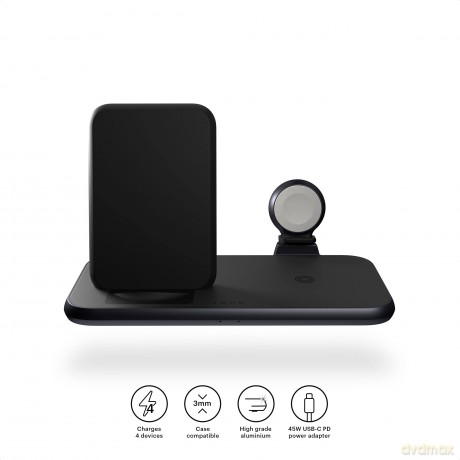 Zens - 4in1 Qi Desktop Charger 10W