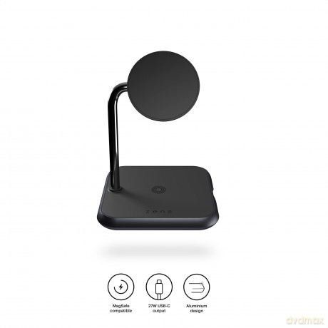 Zens - Wireless Charger 3in1 Alu ZEDC19B/00