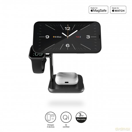 Zens - Wireless Charger 4in1 Black ZEDC22B/00