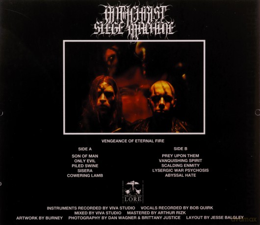 Antichrist Siege Machine: Vengeance Of Eternal Fire [CD]