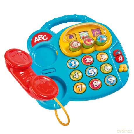 Simba 104010016 ABC Kolorowy Telefon z Różnymi Dźw