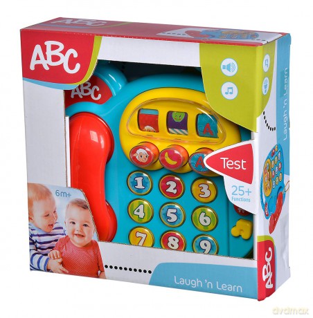Simba 104010016 ABC Kolorowy Telefon z Różnymi Dźw