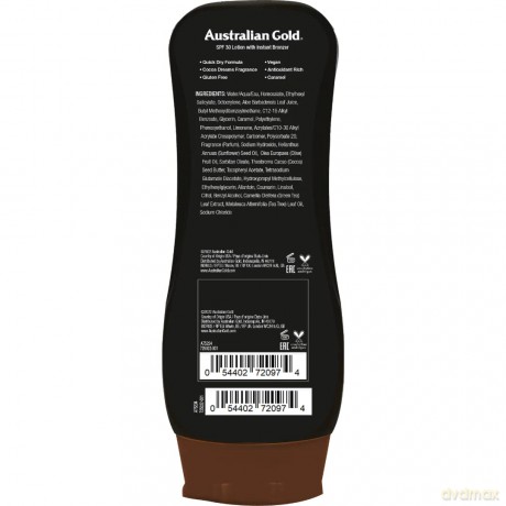 Australian Gold - Sunscreen Lotion with Bronzer SPF 30 237 ml
