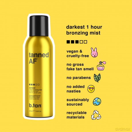 b.tan - Tanned AF Bronzing Mist 207 ml