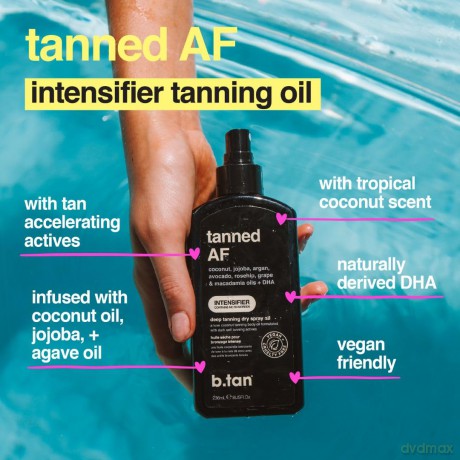 b.tan - Tanned AF Intensifier Tanning Oil 236 ml