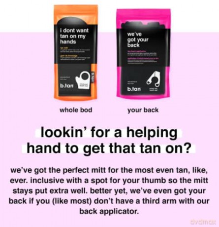 b.tan - We've Got Your Back Application Glove