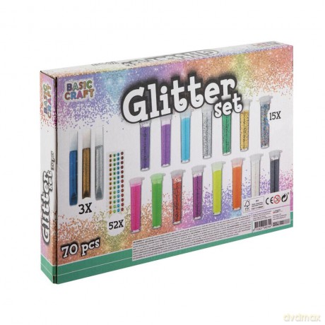 Basic Craft - Glitter Set (70 pcs) (100076)
