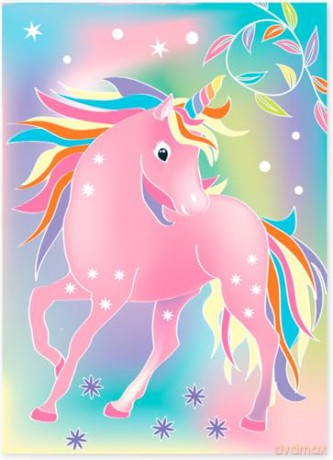 BOX CANDIY - Watercolor Art - Totally Magical Unicorns - (BC-1931)