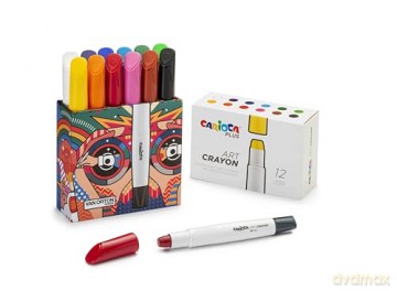 Carioca Plus - Art crayons water-soluble, 12 pcs (809313)