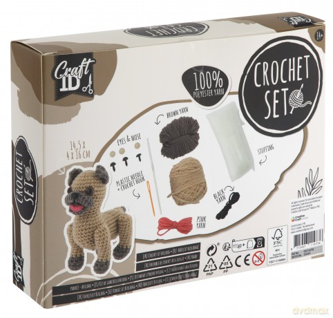 Craft ID - Crochet kit - Bulldog (CR1714)