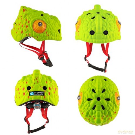 Crazy Safety - Chameleon Bicycle Helmet - Green (101101-01)