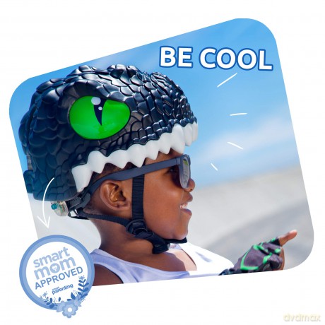 Crazy Safety - Crocodile Bicycle Helmet - Green (100201-04-01)