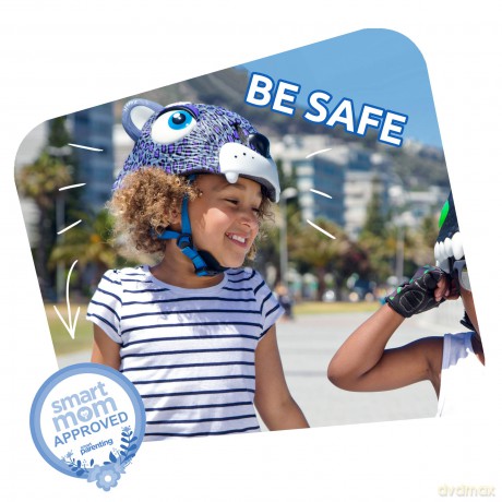 Crazy Safety - Dino Bicycle Helmet - Blue (100201-02-01)