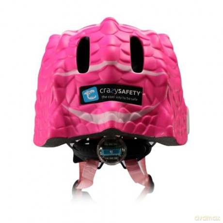 Crazy Safety - Dino Bicycle Helmet - Pink (100201-05-01)