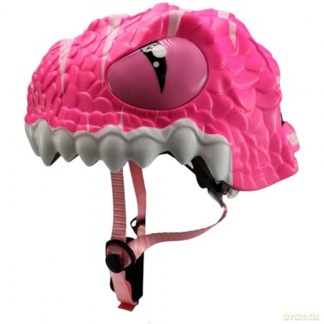Crazy Safety - Dino Bicycle Helmet - Pink (100201-05-01)