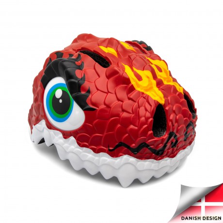 Crazy Safety - Dragon Bicycle Helmet - Red (100201-03-01)