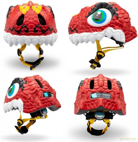 Crazy Safety - Dragon Bicycle Helmet - Red (100201-03-01)