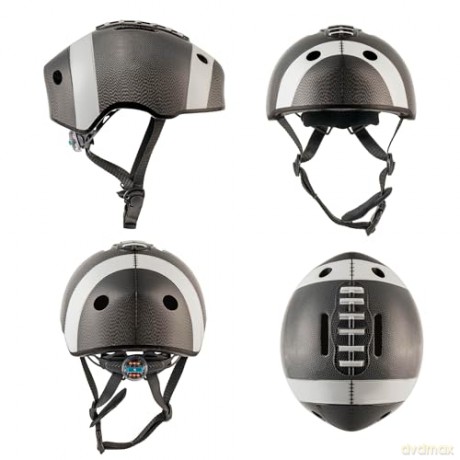 Crazy Safety - Football Bicycle Helmet - Black (103001-02)