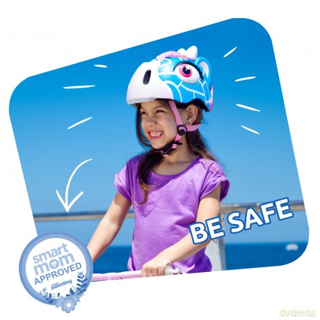 Crazy Safety - Giraffe Bicycle Helmet - Red (100401-02-01)