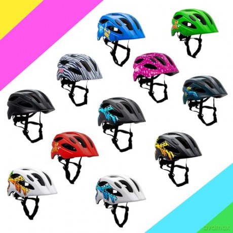 Crazy Safety - Grafitti Bicycle Helmet - Black/Blue (160101-06-01)