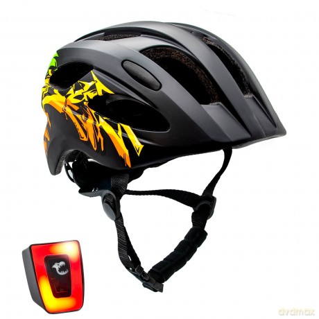Crazy Safety - Grafitti Bicycle Helmet - Black/Yellow (160101-05-01)