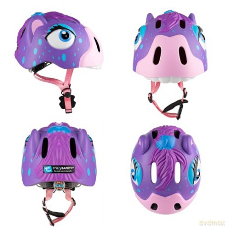 Crazy Safety - Horse Bicycle Helmet - Purple (100901-03)