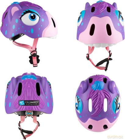 Crazy Safety - Horse Bicycle Helmet - Purple (100901-03)