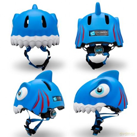 Crazy Safety - Shark Bicycle Helmet - Blue (100501-04-01)