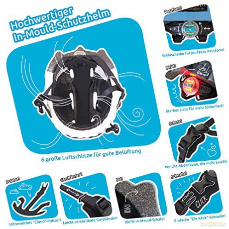 Crazy Safety - Shark Bicycle Helmet - Blue (100501-04-01)