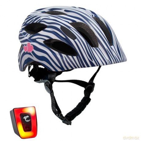 Crazy Safety - Stripes Bicycle Helmet - Dark Blue (160101-02-01)