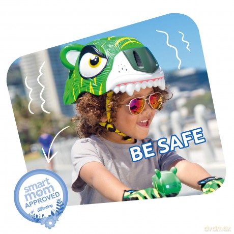 Crazy Safety - Tiger Bicycle Helmet - Green (100101-02-01)