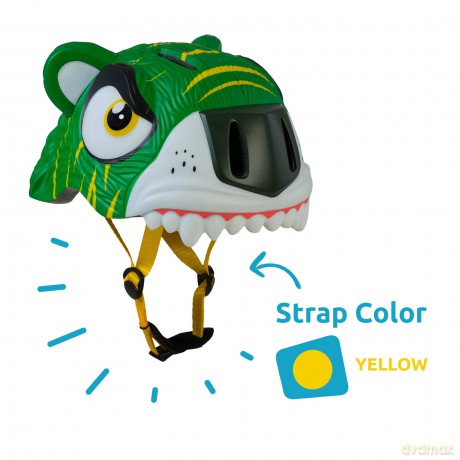 Crazy Safety - Tiger Bicycle Helmet - Green (100101-02-01)