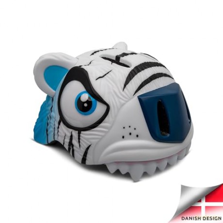 Crazy Safety - Tiger Bicycle Helmet - White (100101-03-01)