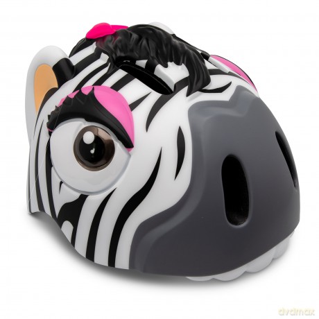 Crazy Safety - Zebra Bicycle Helmet - Black/White (100901-01-01)