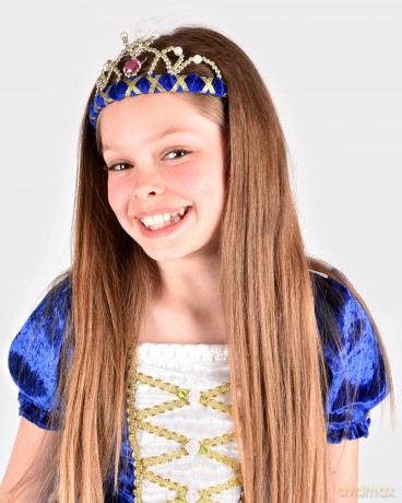 Den Goda Fen - Velvet Tiara - Blue (14 cm) (F2535)