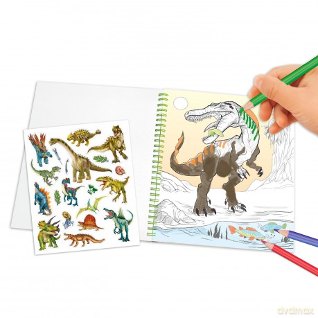 Dino World - Colouring Book With Reservible Seqins (0412757)