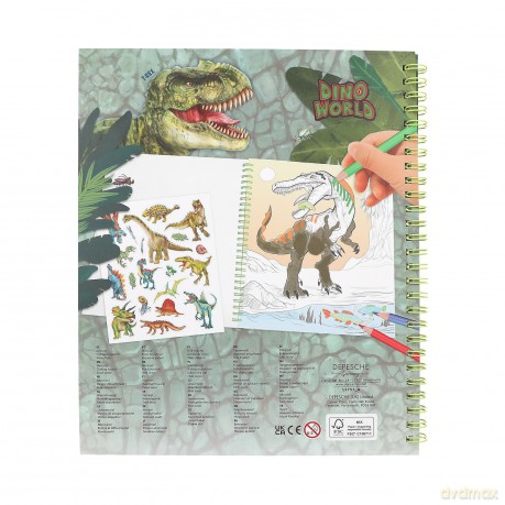 Dino World - Colouring Book With Reservible Seqins (0412757)