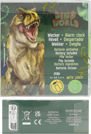 Dino World Alarm Clock (0412691)