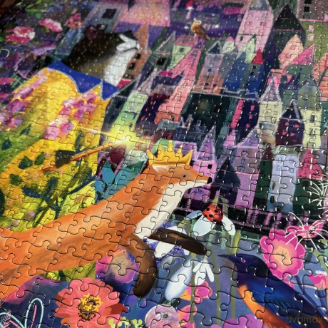 eeBoo - Puzzle 1000 pcs - Cat and Castle - (EPZTCAC)