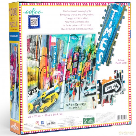eeBoo - Puzzle 1000 pcs - Times Square - (EPZTTMS)