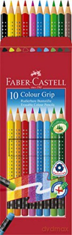 Faber-Castell - Colour pencils erasable Grip set (10 pcs) (116613)