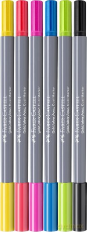 Faber-Castell - Gofa Aqua Dual Marker wallet (6 pcs) (164606)
