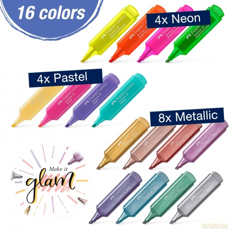 Faber-Castell - Highlighter TL 46 deskset (16 pcs) (254603)