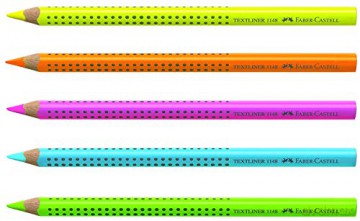 Faber-Castell - Pencil Jumbo Grip Neon box (5 pcs) (110994)
