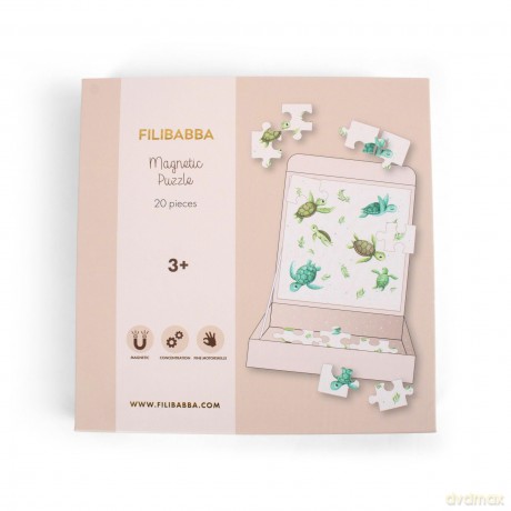 FILIBABBA - Magnetic games - Turtle puzzle - (FI-03041)