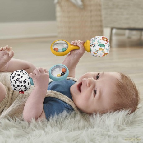 Fisher Price Newborn - Shake n' Rattle Maracas (HMF34)