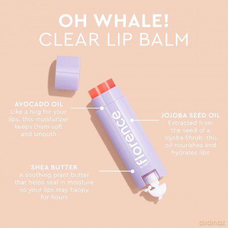 Florence by Mills - Oh Whale! Clear Lip Balm Clear