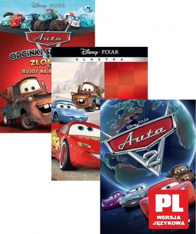 Auta / Auta 2 / Złomka bujdy na resorach (Disney) Pakiet [3DVD]