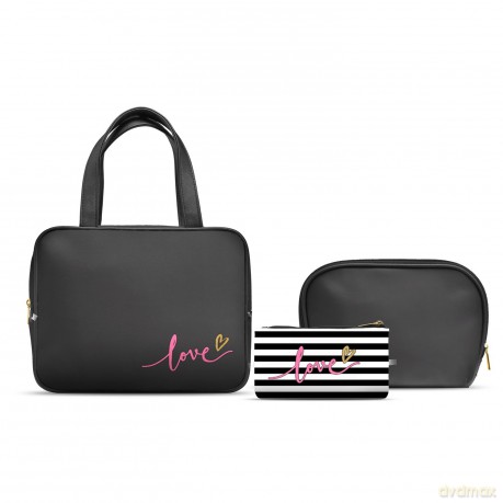 Gillian Jones - 3 pcs Cosmetic bag - Love