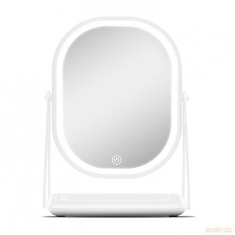 Gillian Jones - Mirror With LED Light and Tray - White